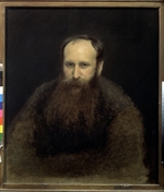 Kramskoi, Ivan Nikolayevich - Portrait of the artist Vasili Vereshchagin (1842-1904)