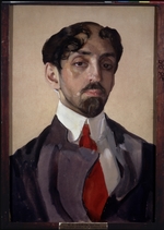 Somov, Konstantin Andreyevich - Portrait of the poet Mikhail Alexeevich Kuzmin (1872-1936)