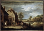 Teniers, David, the Younger - Landscape with Peasants Playing Bowls