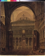 Vorobyev, Maxim Nikiphorovich - Interior of the Temple in Jerusalem