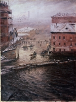 Dubovskoy, Nikolai Nikanorovich - Flood in St. Petersburg