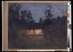 Levitan, Isaak Ilyich - Country house at the twilight