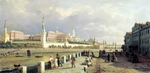 Vereshchagin, Pyotr Petrovich - View of the Kremlin from the Sophia Embankment in Moscow