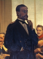 Repin, Ilya Yefimovich - The composer Nikolay Rimsky-Korsakov (Detail of the painting Slavonic composers)