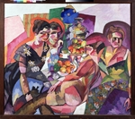 Lentulov, Aristarkh Vasilyevich - Women and fruits