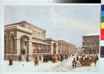 Arnout, Louis Jules - The new stock exchange and the Arcade in Moscow