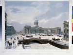 Arnout, Louis Jules - The Kazan Cathedral in Saint Petersburg