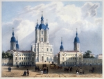 Hostein, Edouard Jean Marie - The Smolny Convent of the Resurrection in St. Petersburg