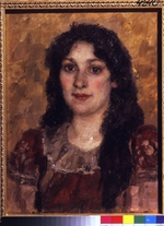 Surikov, Vasili Ivanovich - Portrait of the artist's wife