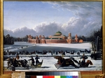 Golitsyn, A.A. - Sleigh Race at the Petrovsky Park in Moscow