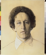 Somov, Konstantin Andreyevich - Portrait of the poet Alexander Blok (1880-1921)