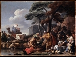 Bourdon, Sébastien - Jacob burying the strange gods under the oak by Shechem