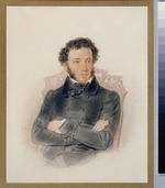 Sokolov, Pyotr Fyodorovich - Portrait of the poet Alexander Sergeyevich Pushkin (1799-1837)