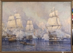 Tkachenko, Mikhail Stepanovich - The Naval Battle of Navarino on 20 October 1827