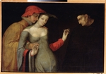 French master - A scene from Commedia dell'arte (Two Ages)