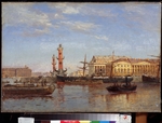 Beggrov, Alexander Karlovich - View of St. Petersburg from the Neva