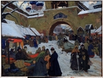 Goryshkin-Sorokopudov, Ivan Silych - Market Day in the Old Russian Town