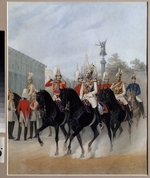 Piratsky, Karl Karlovich - Emperor Nicholas I and Grand Duke Alexander in St. Petersburg