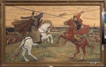 Vasnetsov, Viktor Mikhaylovich - Single combat of Peresvet and Temir-murza on the Kulikovo Field in 1380