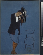 Popov, Nikolai Nikolayevich - Self-Portrait at the Telephone