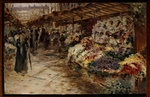 Raffaëlli, Jean Francois - Flower Market