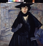 Grigoriev, Boris Dmitryevich - A lady in Black