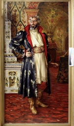 Kharitonov, Nikolai Vasilyevich - Portrait of Fyodor Shalyapin as Boris Godunov in the opera Boris Godunov by M. Mussorgsky