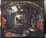 Sudeykin, Sergei Yurievich - Stage design for the theatre play Sister Beatrice by M. Maeterlinck