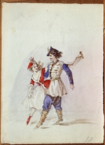 Bem (Boehm), Elizaveta Merkuryevna - Dancing pair in Polnish dress