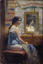 Pokhitonov, Ivan Pavlovich - Lady at a Mirror