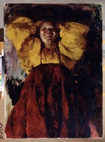 Malyavin, Filipp Andreyevich - Woman in Yellow