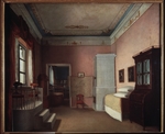 Russian master - A room with a stepped platforn before the window