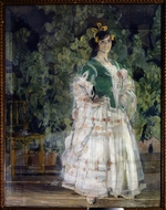 Golovin, Alexander Yakovlevich - Portrait of the singer Maria Kusnetsova-Benois as Carmen
