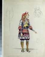 Nordmark, Franz Iosifovich - Costume design for the ballet The Little Humpbacked Horse by C. Pugni