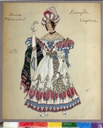 Golovin, Alexander Yakovlevich - Costume design for the play The Masquerade by M. Lermontov