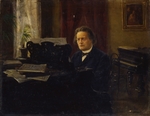Yarovoy, Mikhail Mikhailovich - Portrait of the composer Anton Rubinstein (1829-1894)
