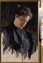 Kardovsky, Dmitri Nikolayevich - Portrait of the artist Olga Della-Vos-Kardovskaya (1875-1952)