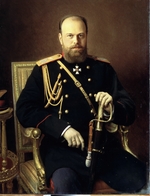 Kramskoi, Ivan Nikolayevich - Portrait of the Emperor Alexander III (1845-1894)
