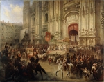 Charlemagne, Adolf - Ceremonial reception of Field marshal Alexander Suvorov in Milan in April 1799