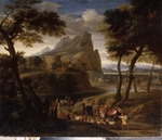 Dughet, Gaspard - Landscape with caravan