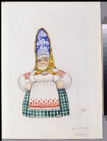 Bilibin, Ivan Yakovlevich - Costume design for the opera The Tale of Tsar Saltan by N. Rimsky-Korsakov