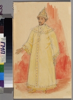 Petrov-Vodkin, Kuzma Sergeyevich - Costume design for the opera Boris Godunov by M. Musorgsky