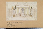 Simov, Viktor Andreyevich - Stage design for the opera Eugene Onegin by P. Tchaikovsky