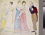 Ulyanov, Nikolai Pavlovich - Costume design for the opera Eugene Onegin by P. Tchaikovsky