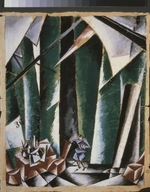 Popova, Lyubov Sergeyevna - Stage design for the theatre play Chancellor and locksmith