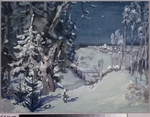 Vasnetsov, Viktor Mikhaylovich - Stage design for the opera Snow Maiden by N. Rimsky-Korsakov