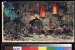 Korovin, Konstantin Alexeyevich - Stage design for the ballet Don Quijote by L. Minkus