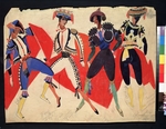 Fedorovsky, Fyodor Fyodorovich - Toreros. Costume design for the opera Carmen by G. Bizet