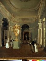 Beggrov, Karl Petrovich - The Oval Hall of the Old Hermitage in St. Petersburg