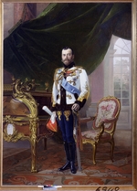 Liphart, Ernest Karlovich - Portrait of Emperor Nicholas II (1868-1918)